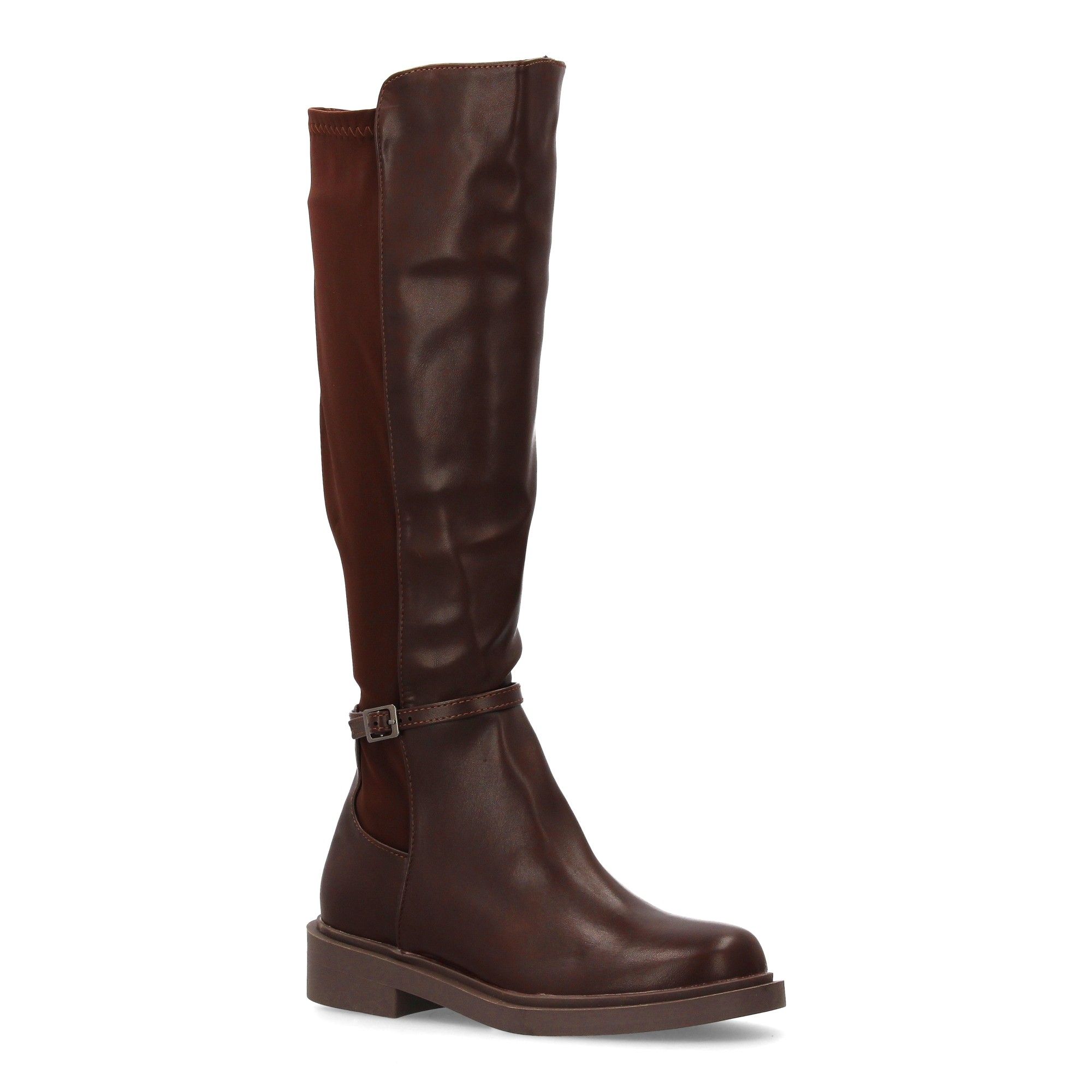 Bota alta elástica plana para mujer - Imagen 3