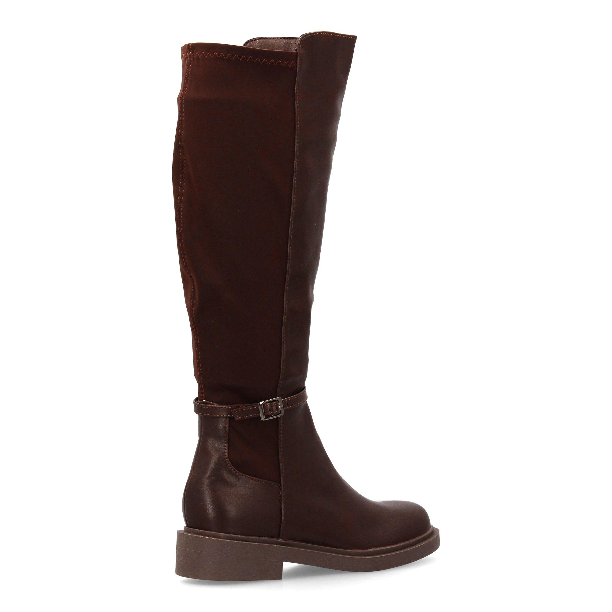 Bota alta elástica plana para mujer - Imagen 4
