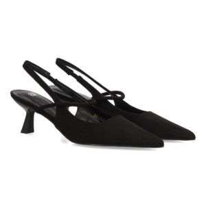 Zapato para mujer de salón con tacón bajo, punta fina