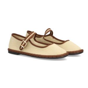 Bailarinas planas para mujer, diseño de estampado liso con ribete