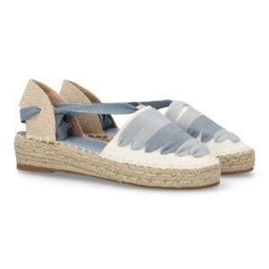 Sandalias alpargatas de inspiración mediterránea para mujer.