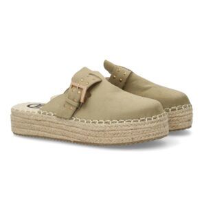 Zuecos con plataforma de yute