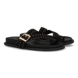 Sandalias planas con tiras cruzadas para mujer