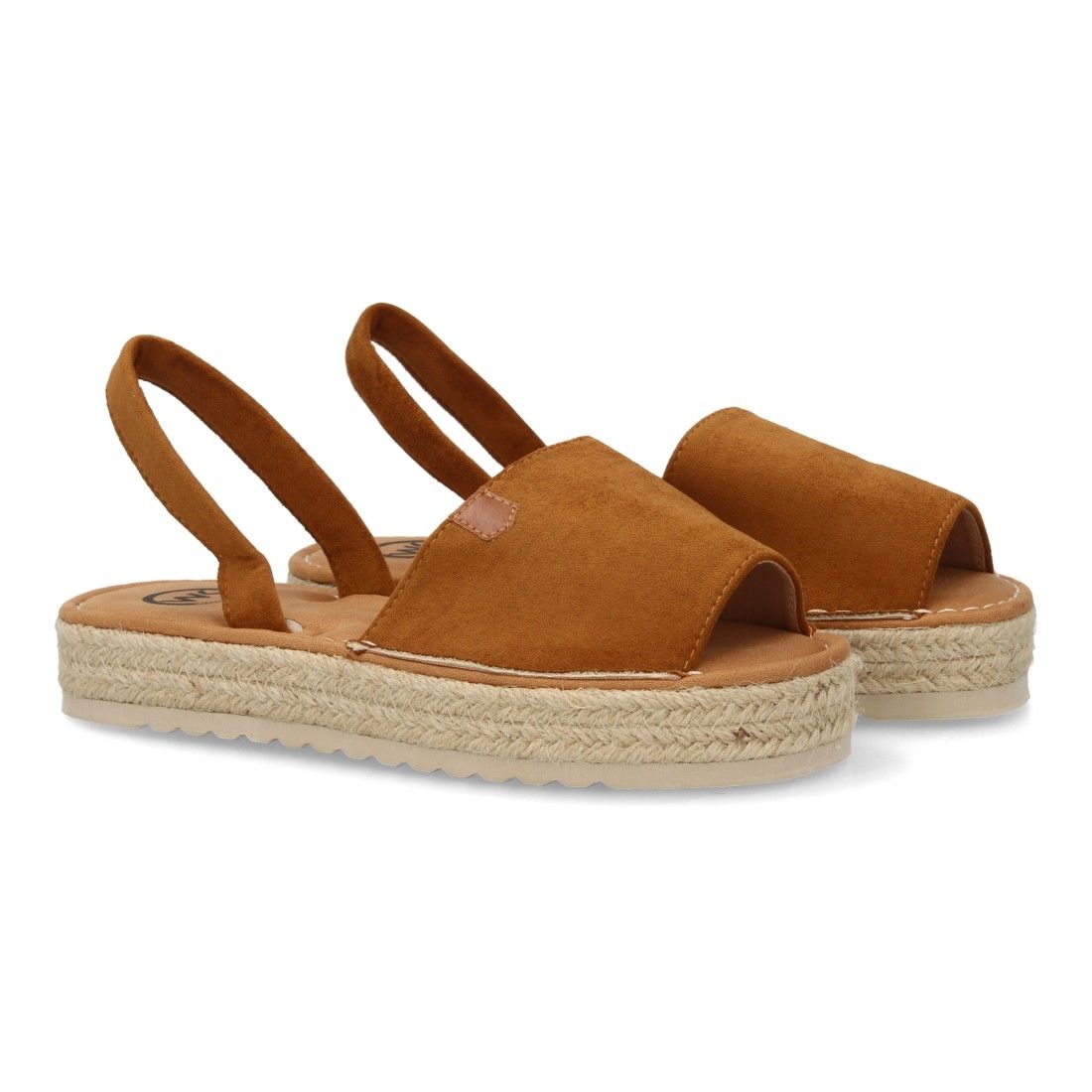 Sandalia de mujer con cuña Sandalias estilo menorquina con plataforma