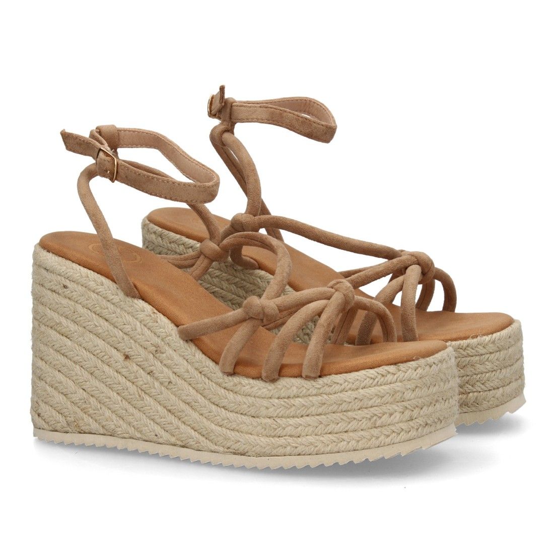 Sandalias de cuña con tiras cruzadas - Imagen 2