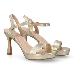 Sandalia tacón fino plataforma fiesta