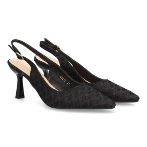 Zapato destalonado tacón fino
