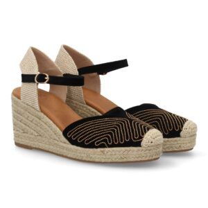 Sandalia valenciana tipo alpargata de cuña