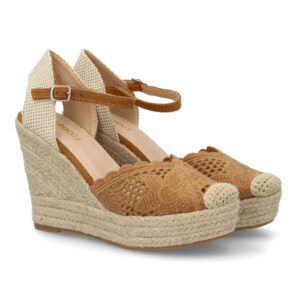 Sandalia valenciana tipo alpargata de cuña