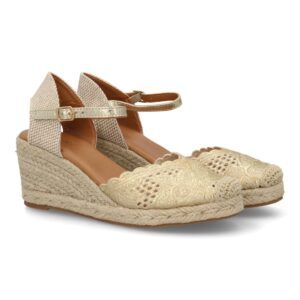 Sandalia valenciana tipo alpargata de cuña