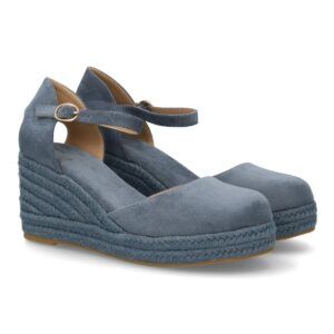 Sandalia de cuña de yute para mujer, comodas y elegantes diseño moderno con el yute en el mismo tono