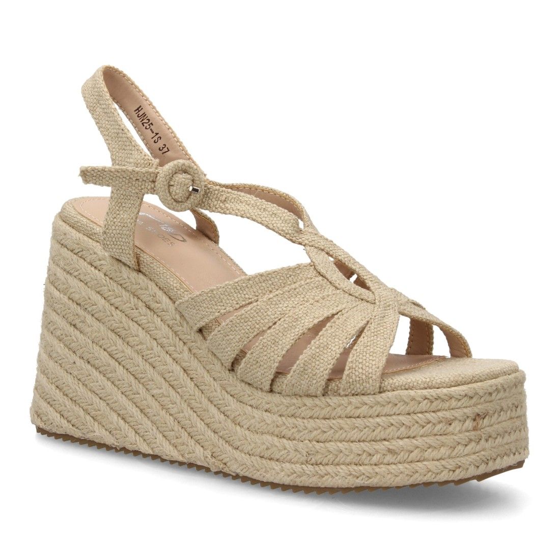 Sandalia de mujer con cuña Sandalia cuña plataforma mujer cómoda - Imagen 3
