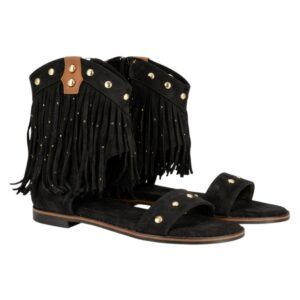 Sandalia boho flecos mujer plana
