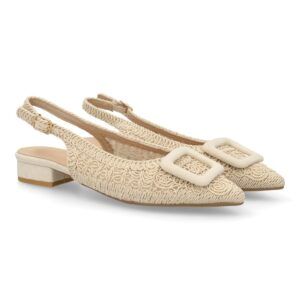 Zapato destalonado tejido elegante mujer