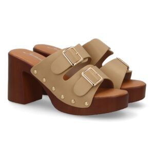 Sandalia tipo Zueco de mujer con plataforma