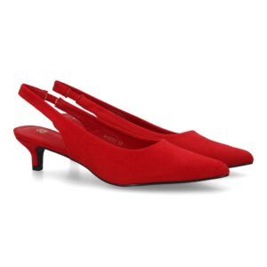 Zapato mujer slingback tacón bajo elegante