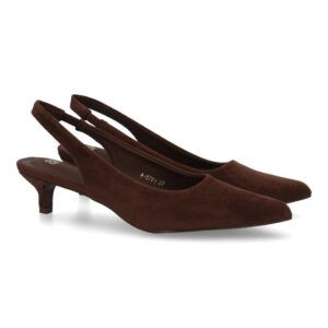 Zapato mujer slingback tacón bajo elegante