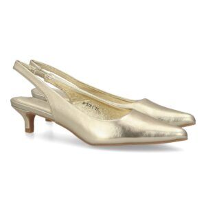 Zapato mujer slingback tacón bajo elegante