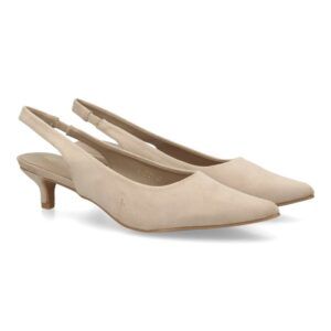 Zapato mujer slingback tacón bajo elegante