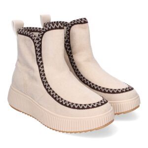 Botines para Mujer, Comodas y Elegantes con Detalle de Trenzado - Beige