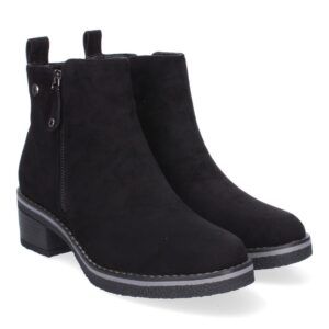 Botines de Tacón para Mujer, Comodos y Elegantes - Negro