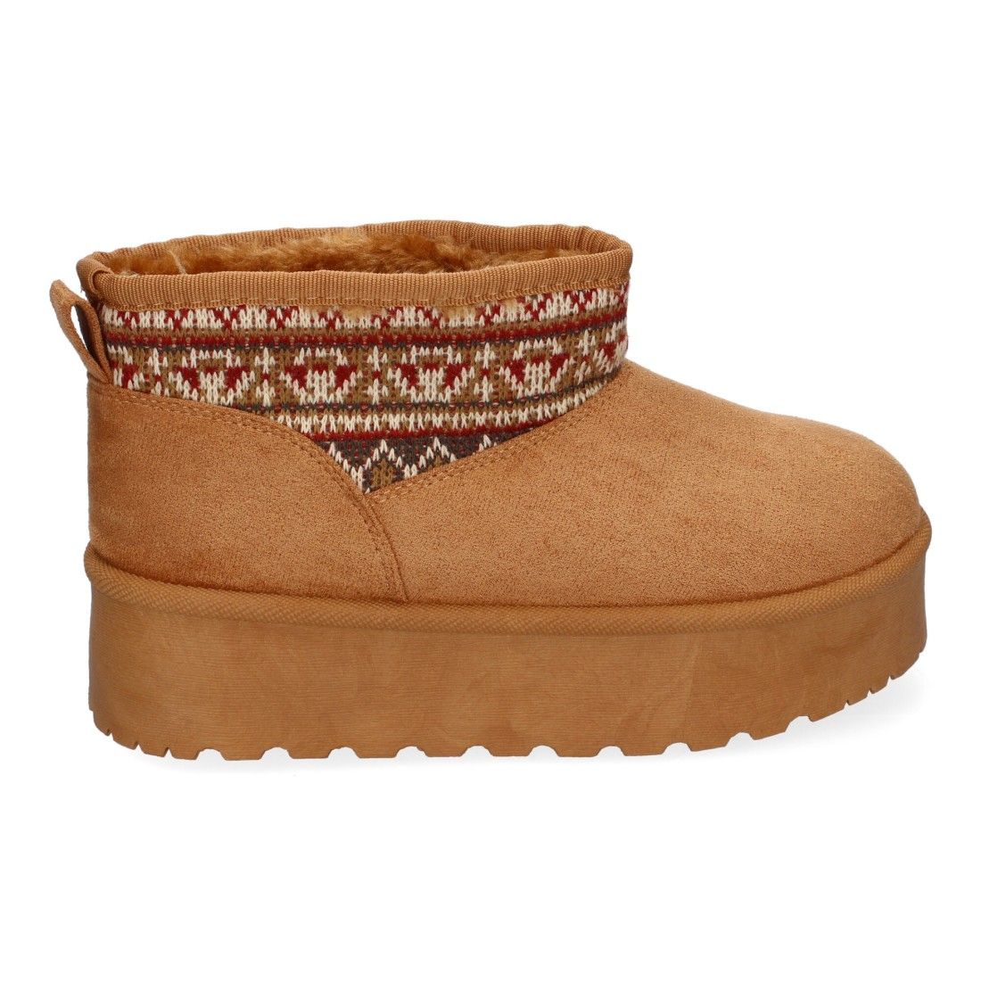 Botín Australiano para Mujer, cómodo y Calido, Forrado el Interior con Pelo - Camel - Imagen 2