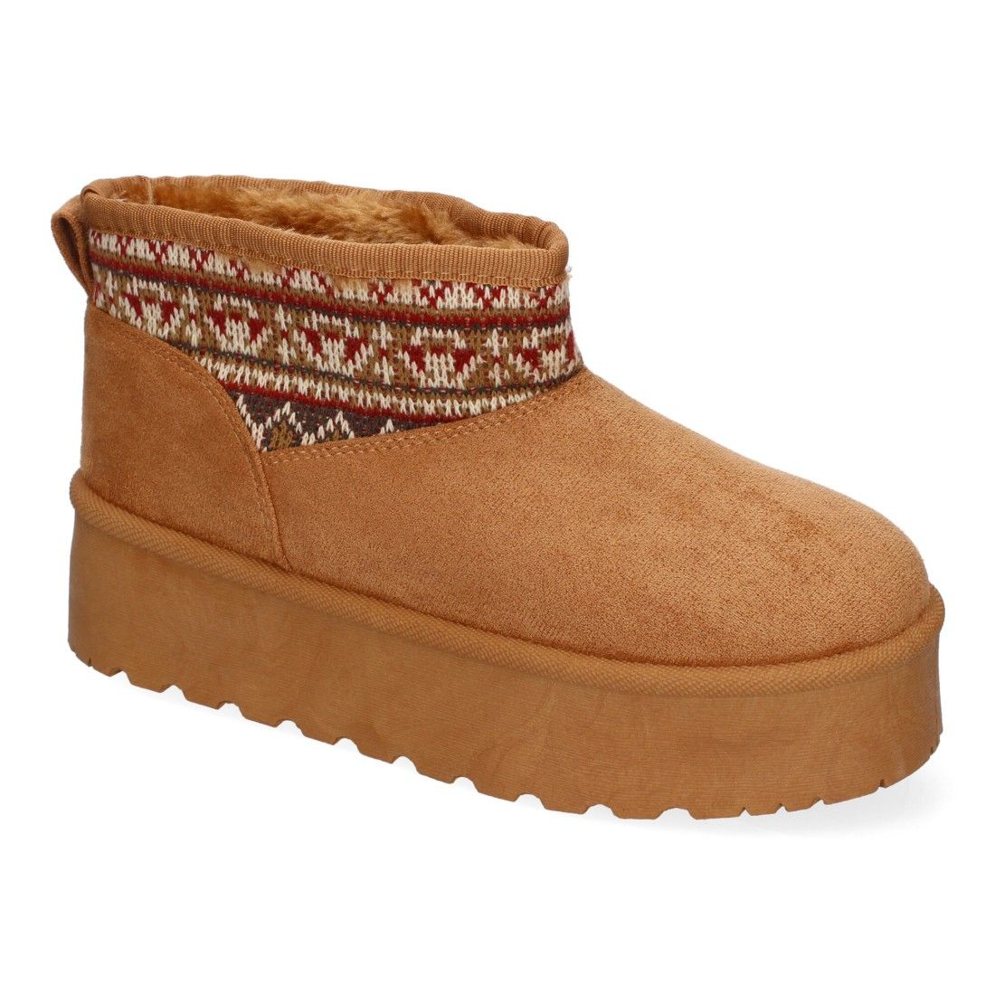 Botín Australiano para Mujer, cómodo y Calido, Forrado el Interior con Pelo - Camel - Imagen 3