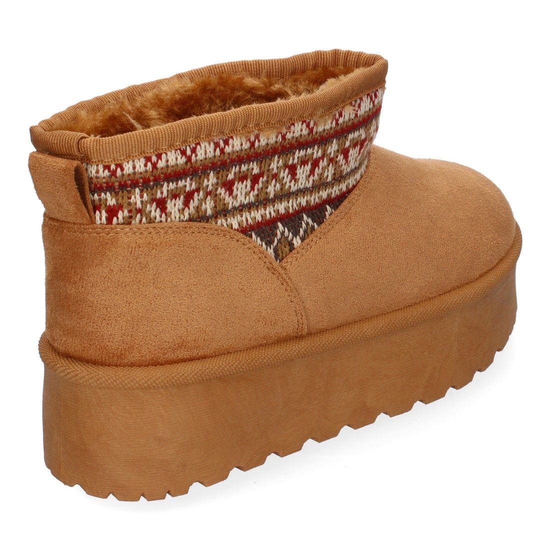 Botín Australiano para Mujer, cómodo y Calido, Forrado el Interior con Pelo - Camel - Imagen 4