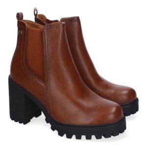 Botines de Tacón para Mujer, Comodos y Elegantes, Diseño Moderno - Camel