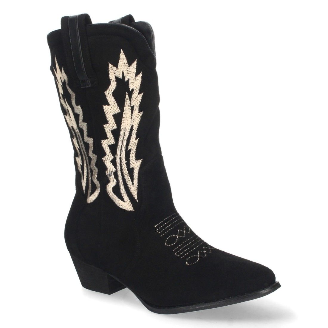 Bota de Mujer con tacón Campero y Cosido - BNegro - Imagen 3