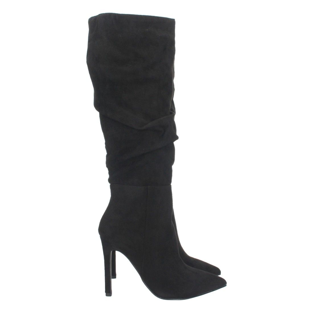 Bota de tacón Fino con Cremallera - Negro