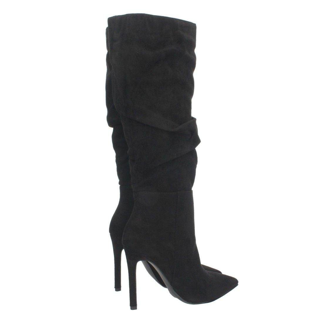 Bota de tacón Fino con Cremallera - Negro - Imagen 4