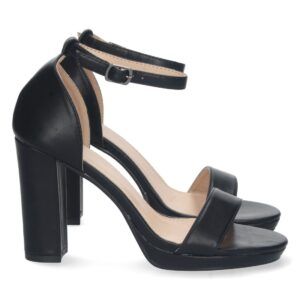 Sandalia de Tacon Ankle Strap con Hebilla