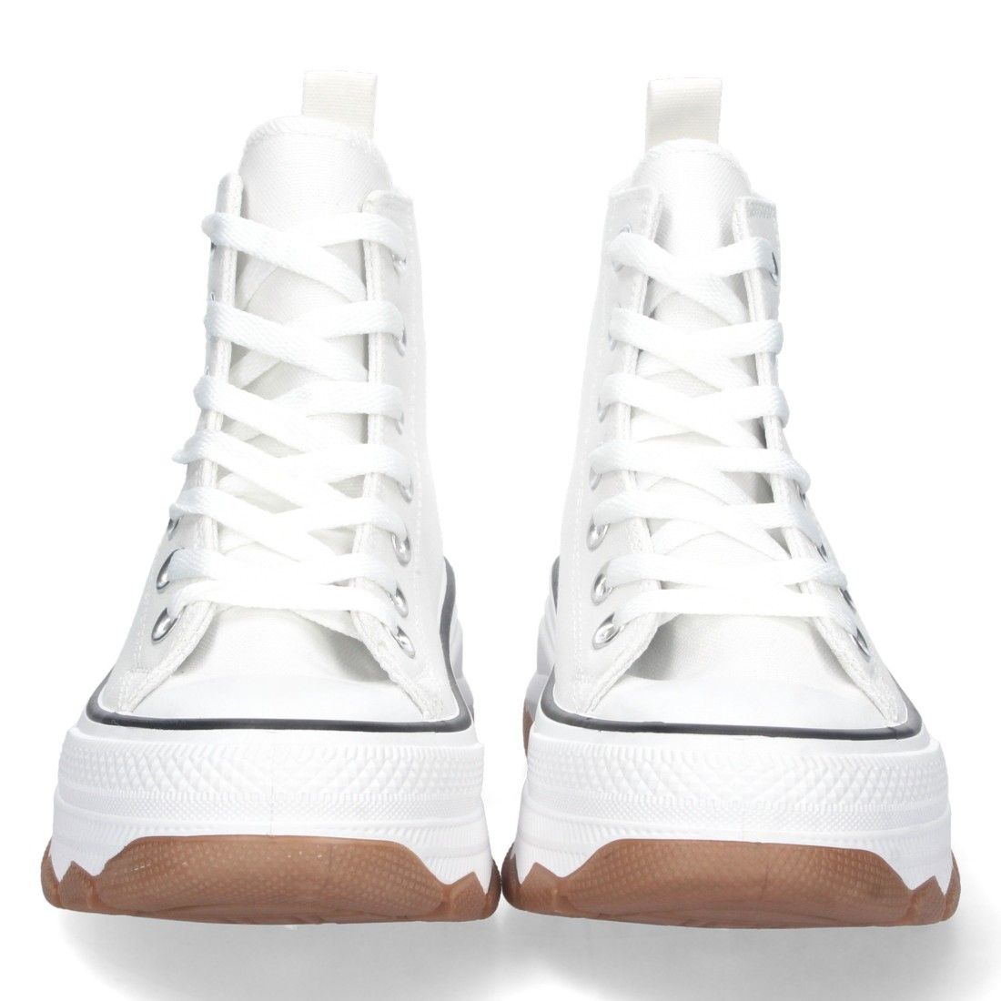 Zapatilla Abotinada de Lona con Cordones - Imagen 3