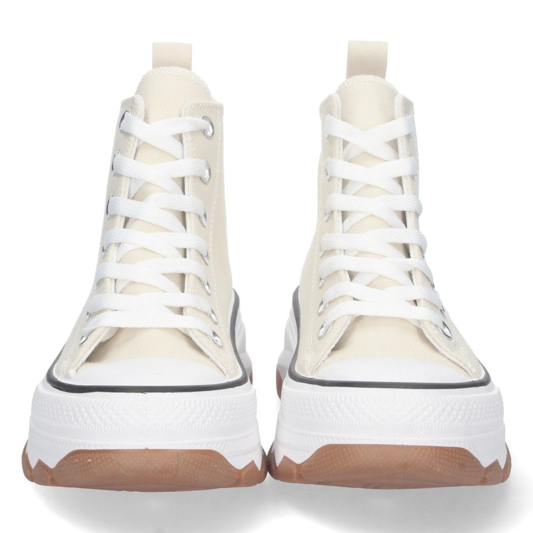Zapatilla Abotinada de Lona con Cordones - Imagen 3