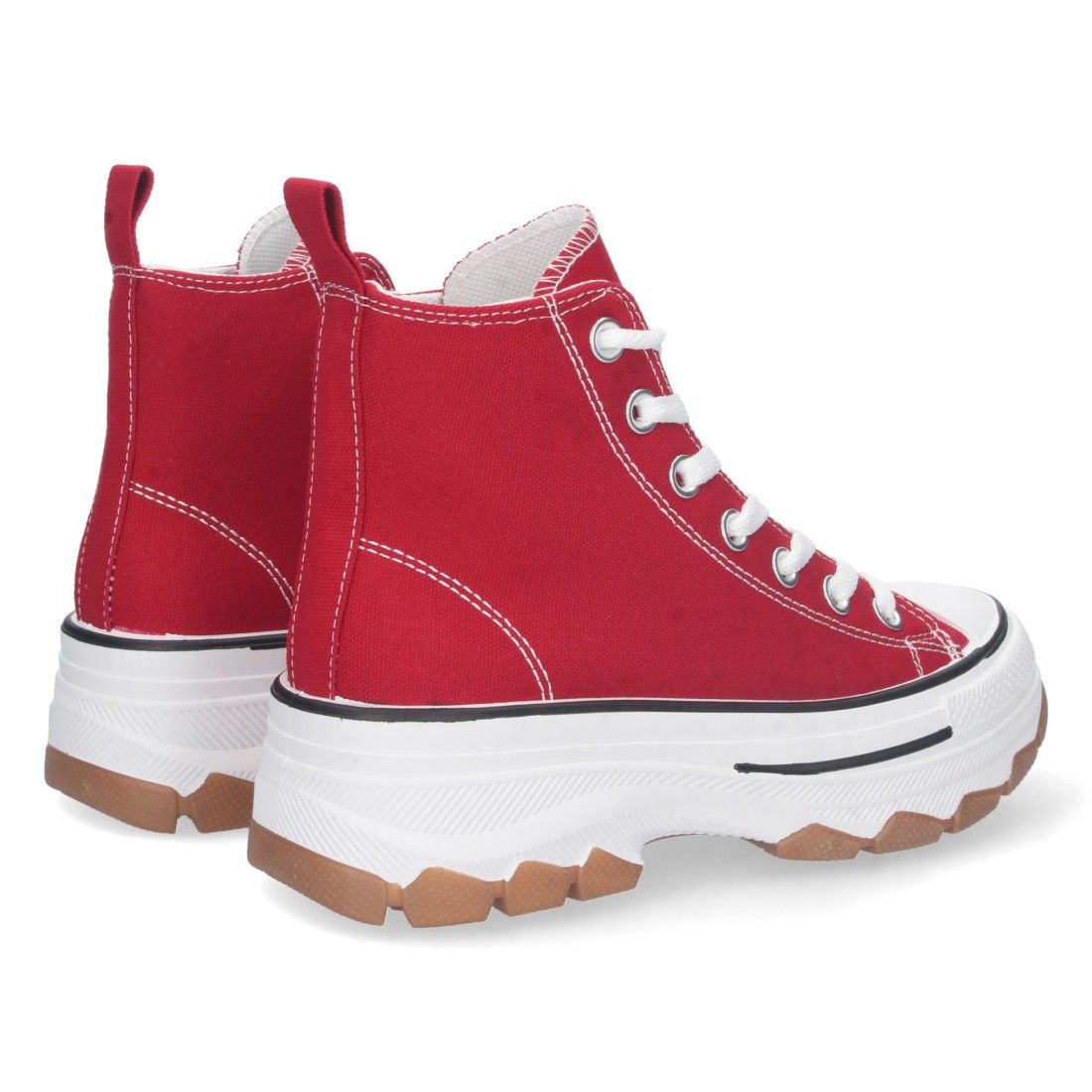 Zapatilla Abotinada de Lona con Cordones - Imagen 4