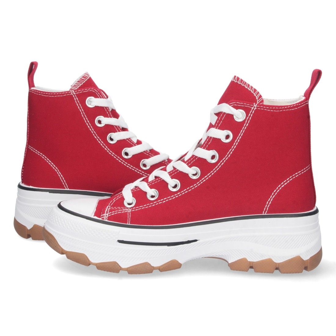 Zapatilla Abotinada de Lona con Cordones - Imagen 5