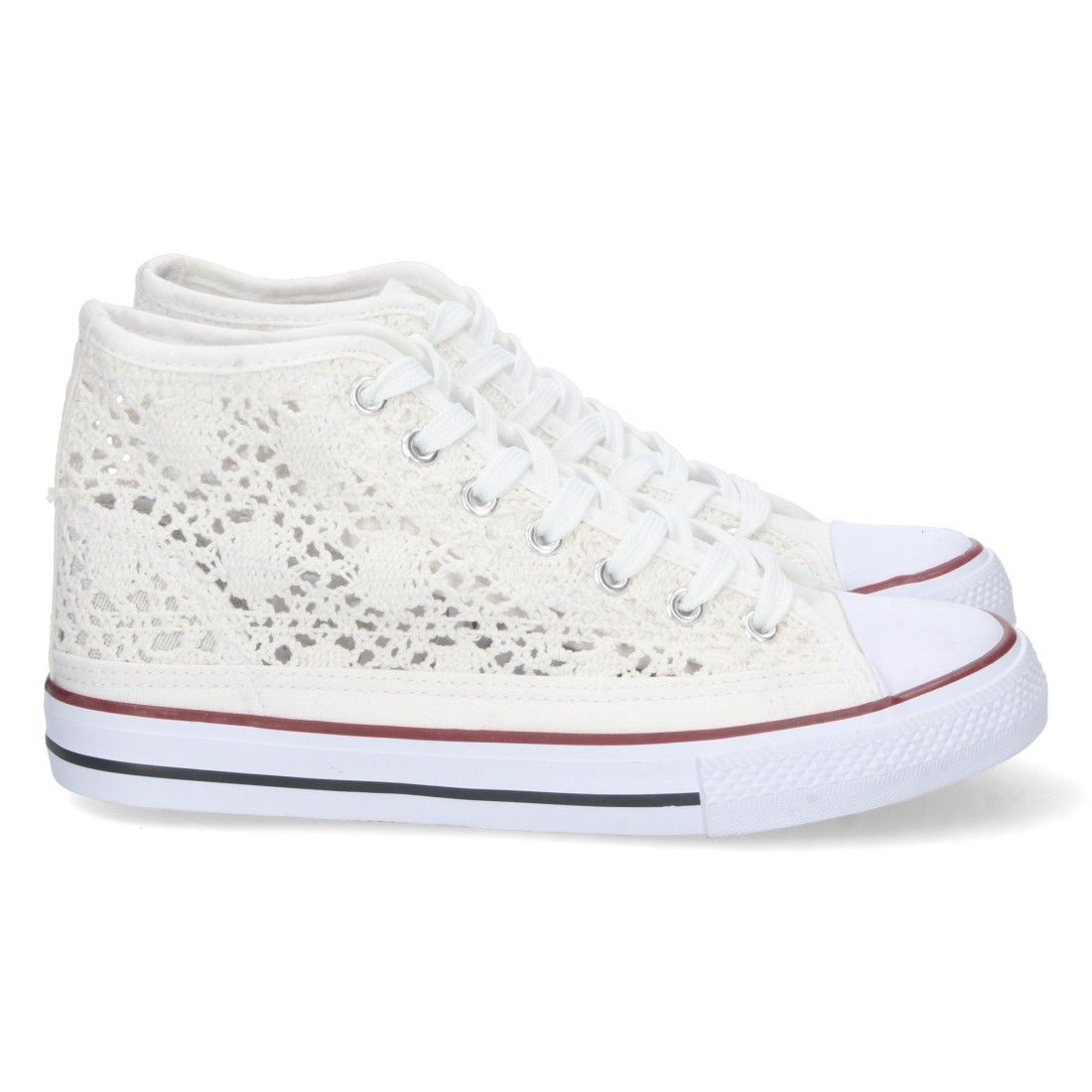 Zapatilla Abotinada Calada con Cordones