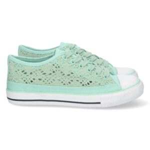 Zapatilla Plana Calada con Cordones