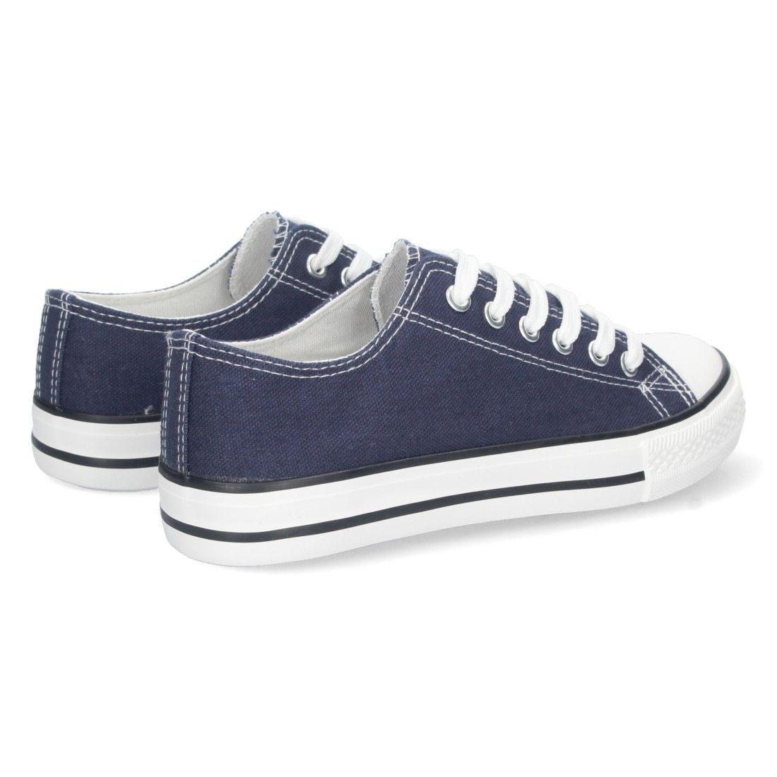 Zapatilla Plana de Lona con Cordones - Imagen 4