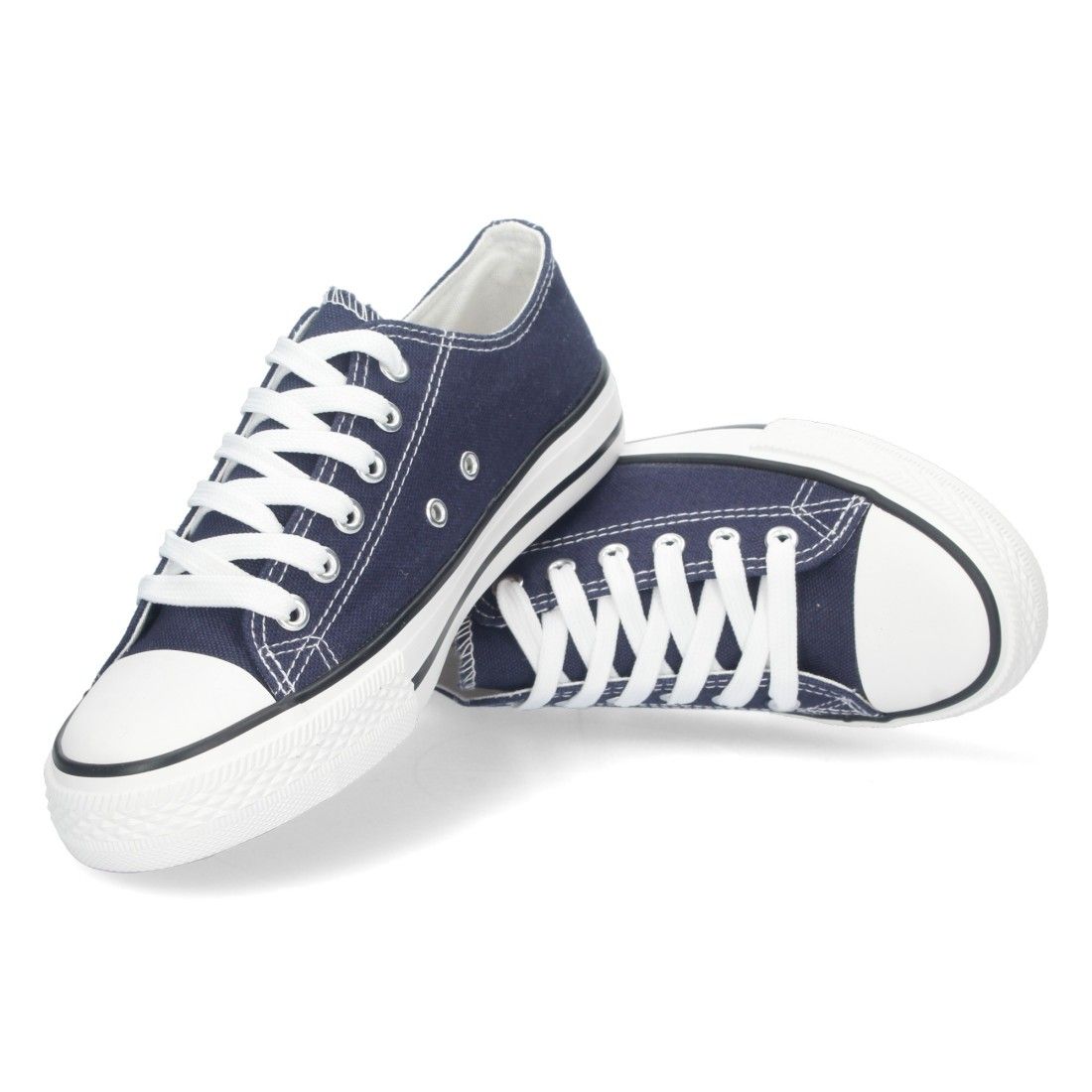 Zapatilla Plana de Lona con Cordones - Imagen 5