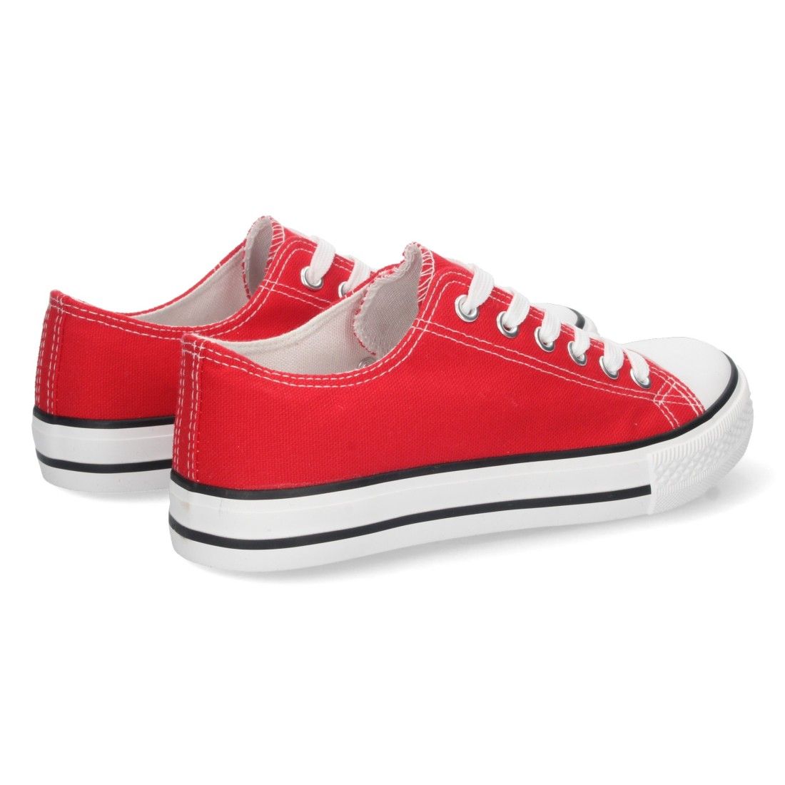 Zapatilla Plana de Lona con Cordones - Imagen 4