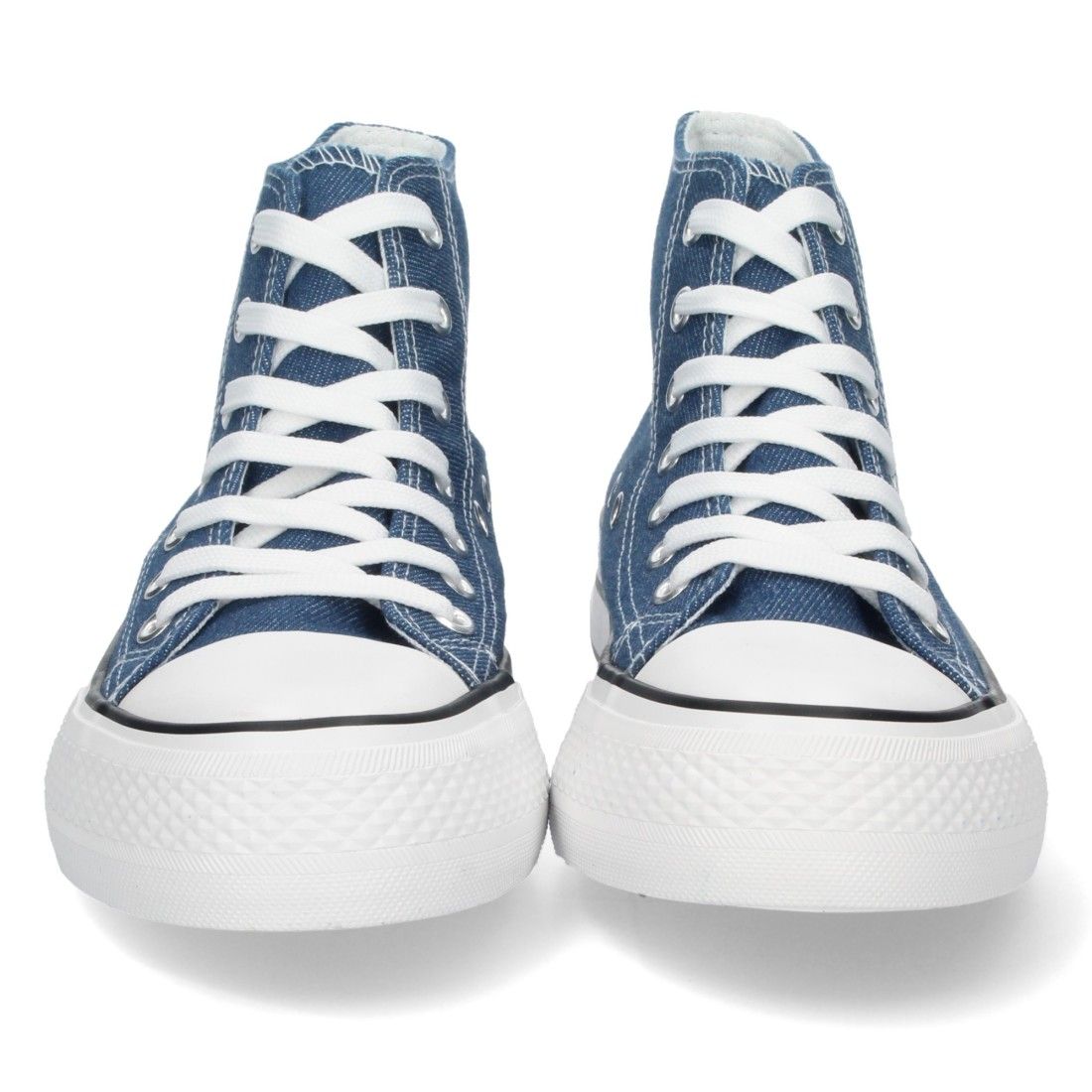 Zapatilla Abotinada de Lona con Cordones - Imagen 3