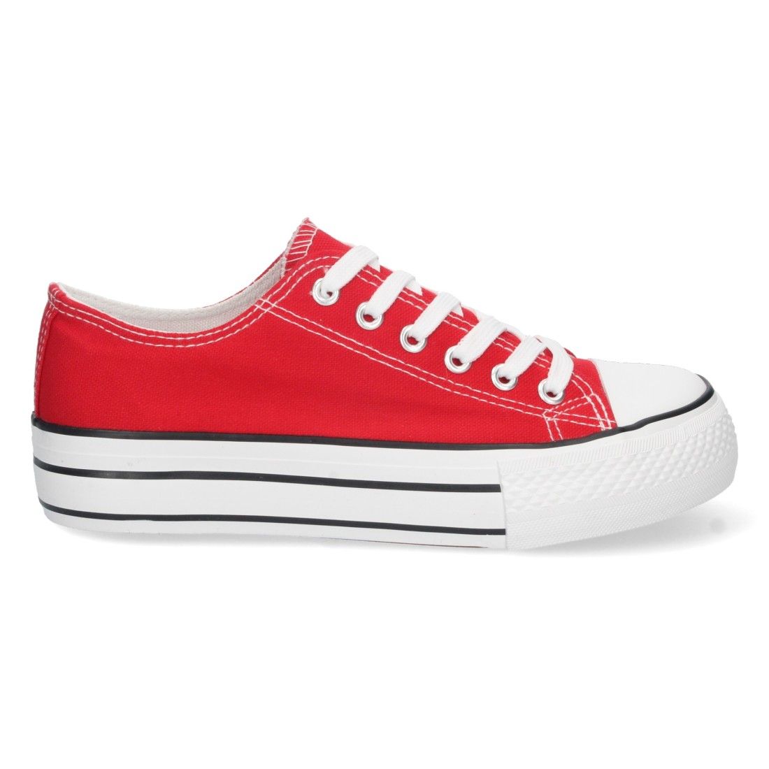 Zapatilla Plana de Lona con Cordones - Imagen 2