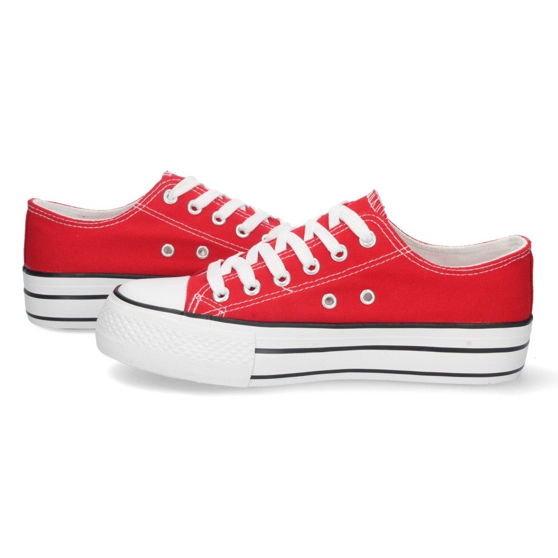 Zapatilla Plana de Lona con Cordones - Imagen 5