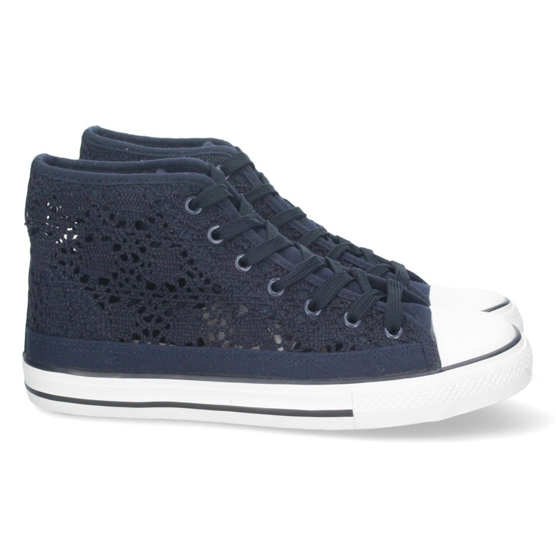 Zapatilla Abotinada Calada con Cordones