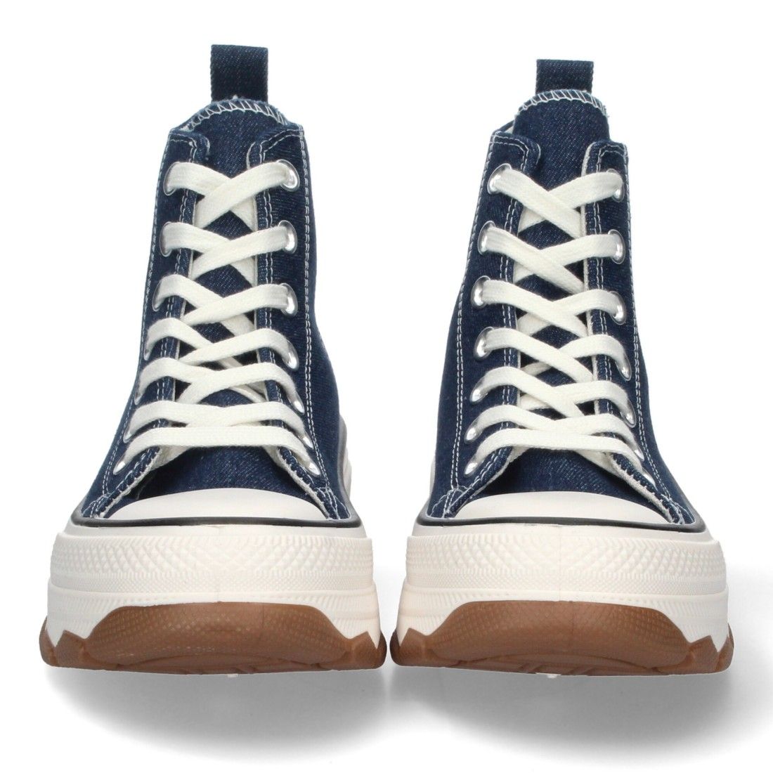 Zapatilla Abotinada de Lona con Cordones - Imagen 3