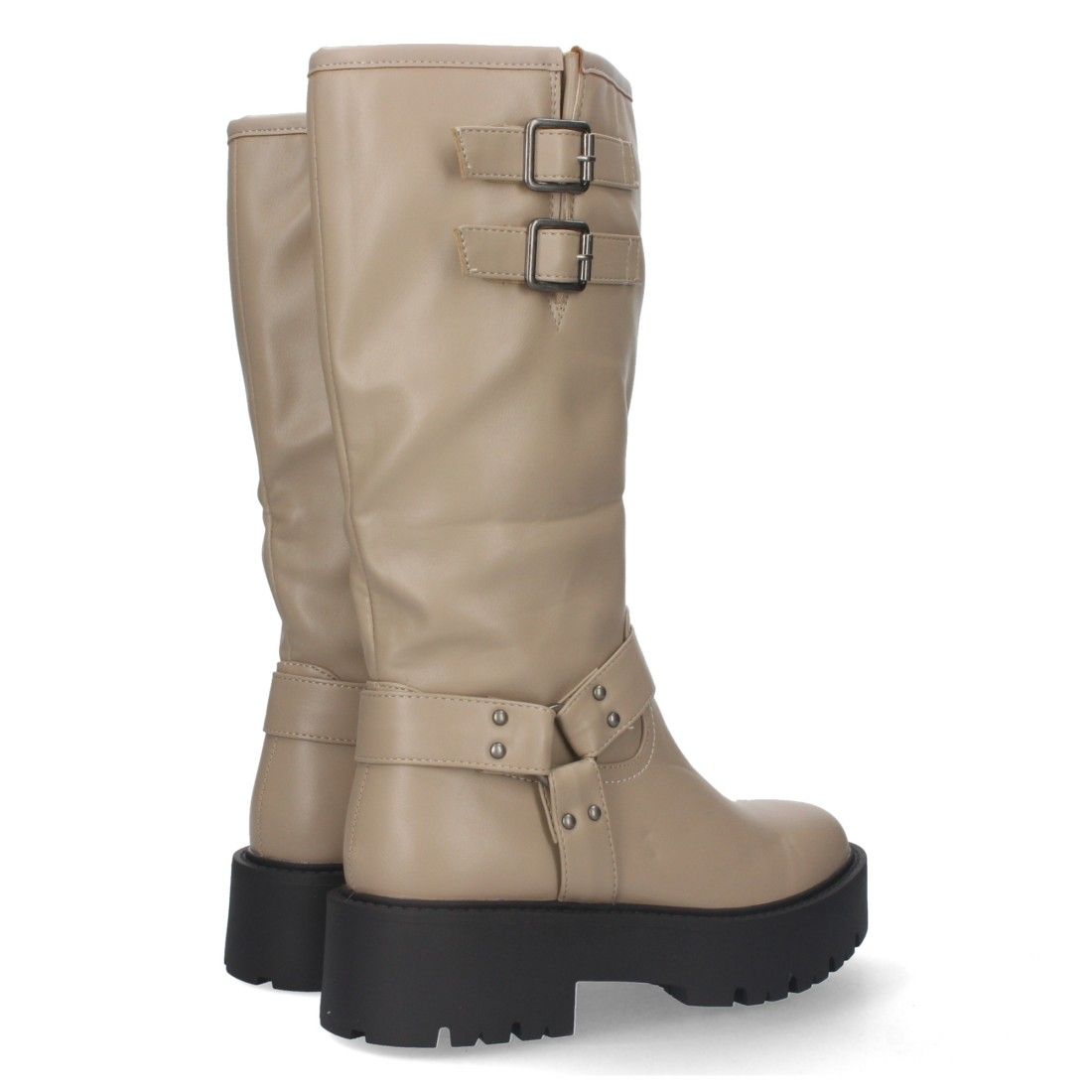 Bota Motera con Tacón Bajo y Plataforma - Imagen 5