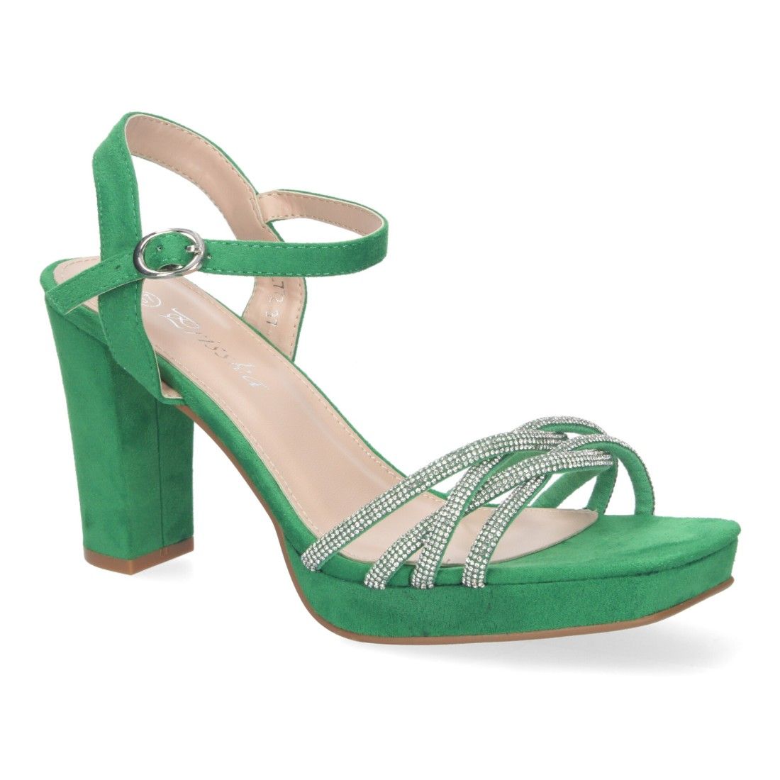 Sandalias de Mujer de Fiesta con Tacón, Adornos Brillantes - Imagen 5