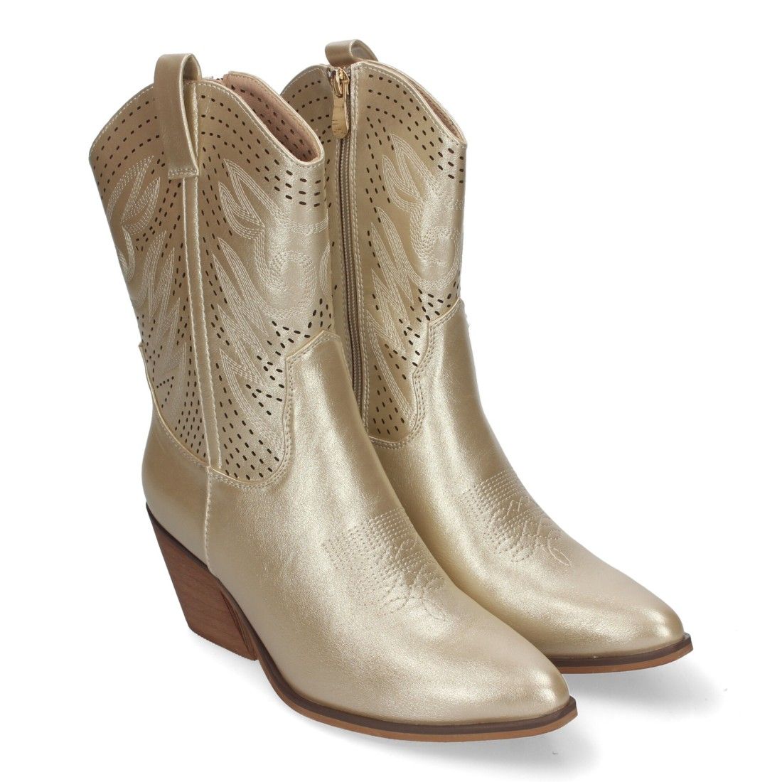 Botín de Tacón Campero para Mujer, Estilo Vaquero, Elegantes